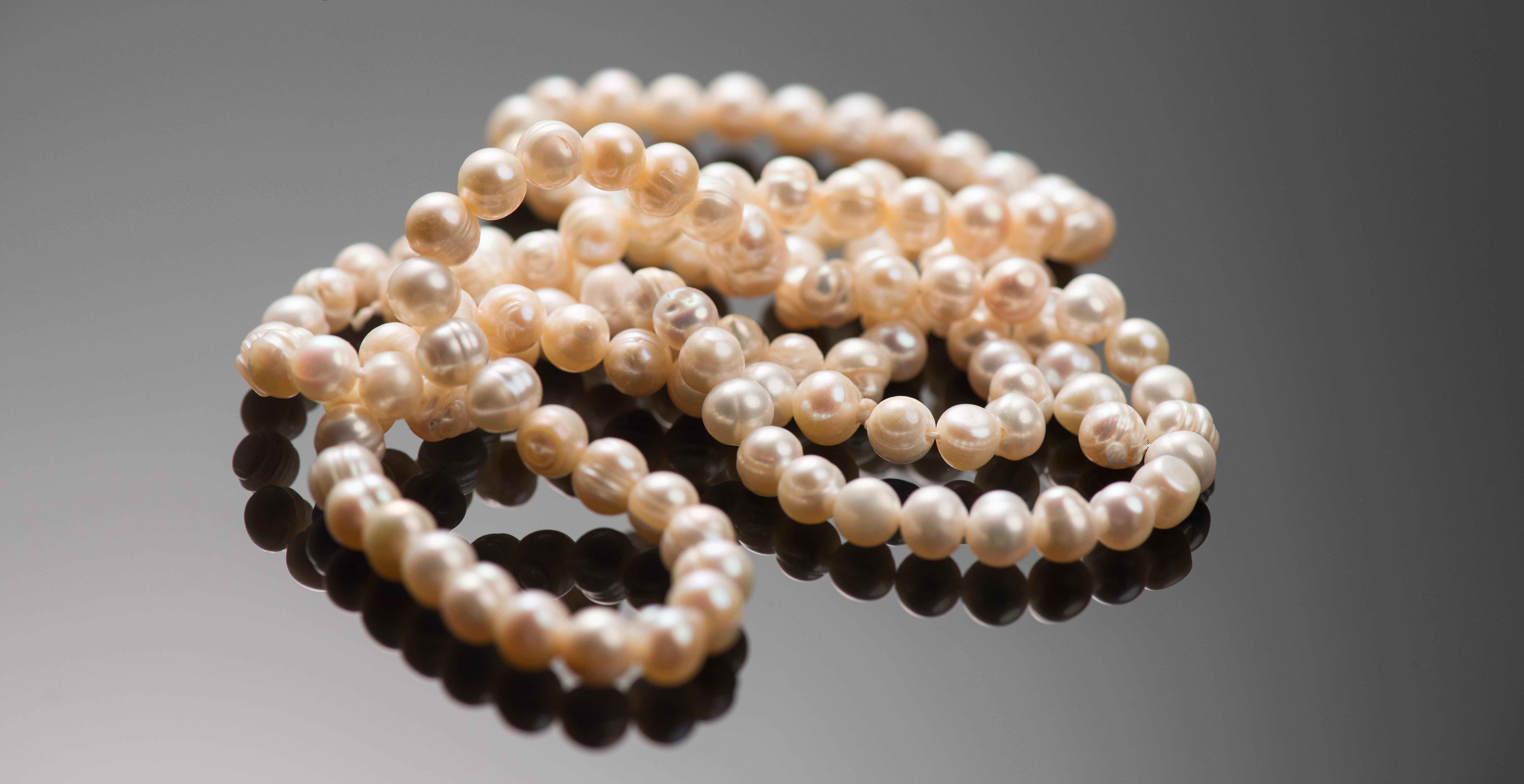 Bead necklaces — amber, pearl, glass, coral
