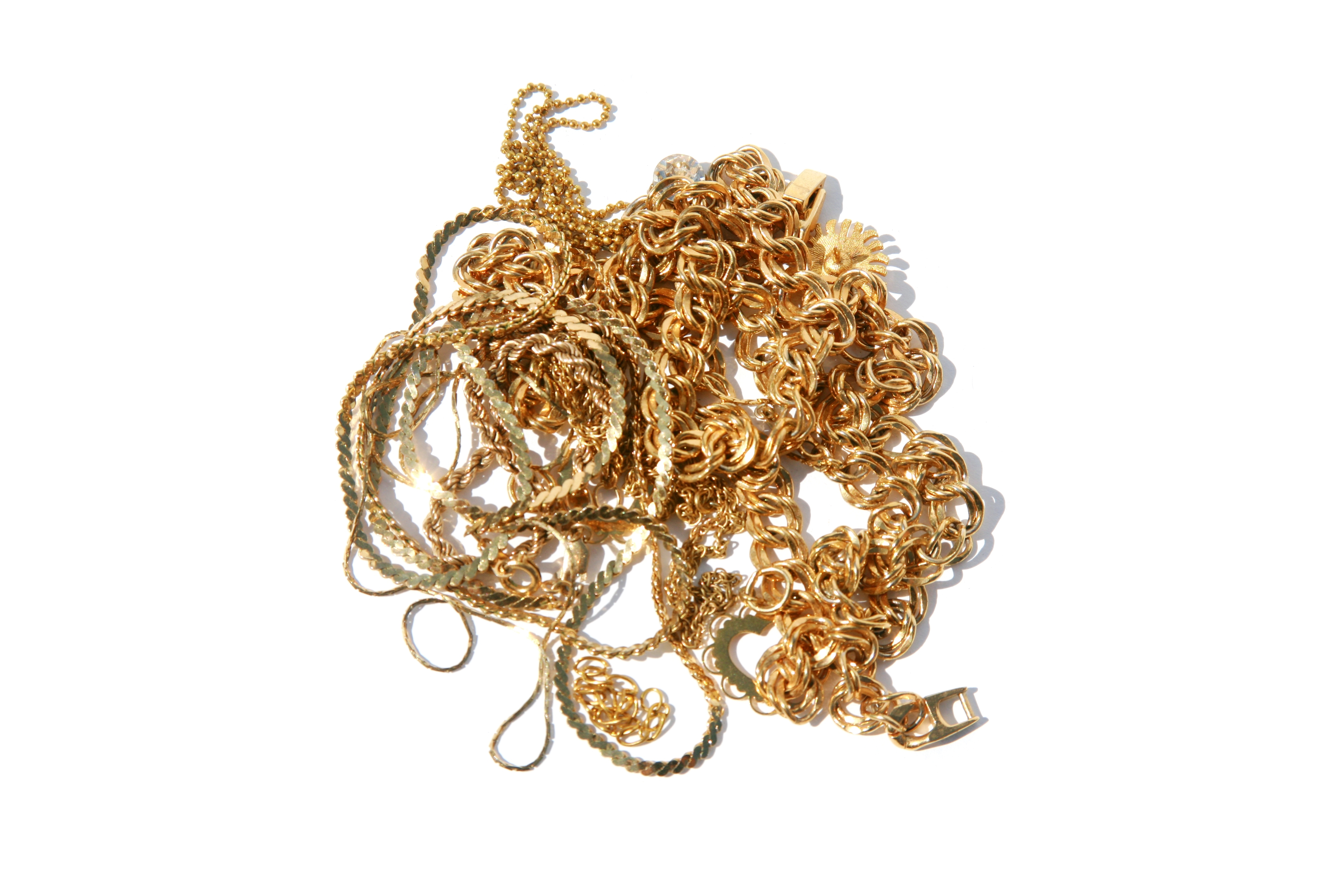 Mixed scrap gold and silver jewellery purchased by The Jewellery Roadshow